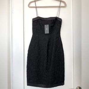 NWT Hugo Boss Black Wool Silk Blend Dress